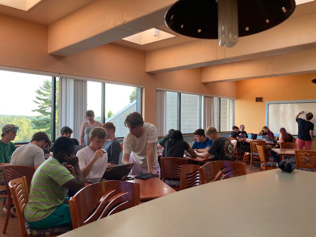 Math Club and first year students are preparing for the ABC exam on Tuesday, August 28, 2028 at Concrete Cafe.