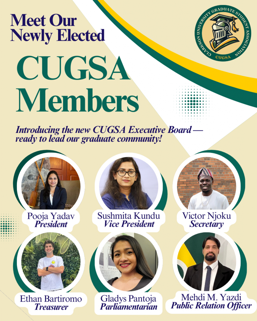 Introduction poster - CUGSA E-Board Members