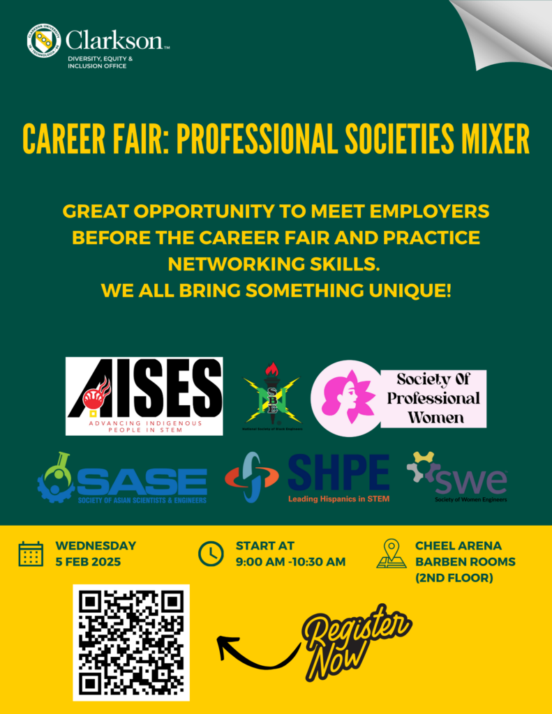 Event poster - Career Fair: Professional Societies Mixer