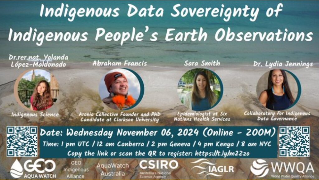 Event Poster, Indigenous Peoples' Data Sovereignty Webinar