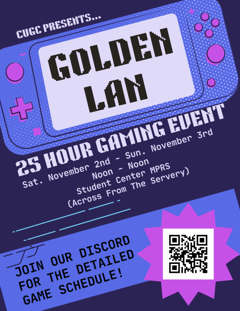 Event Poster, Golden Lan 25 Hour Gaming Event