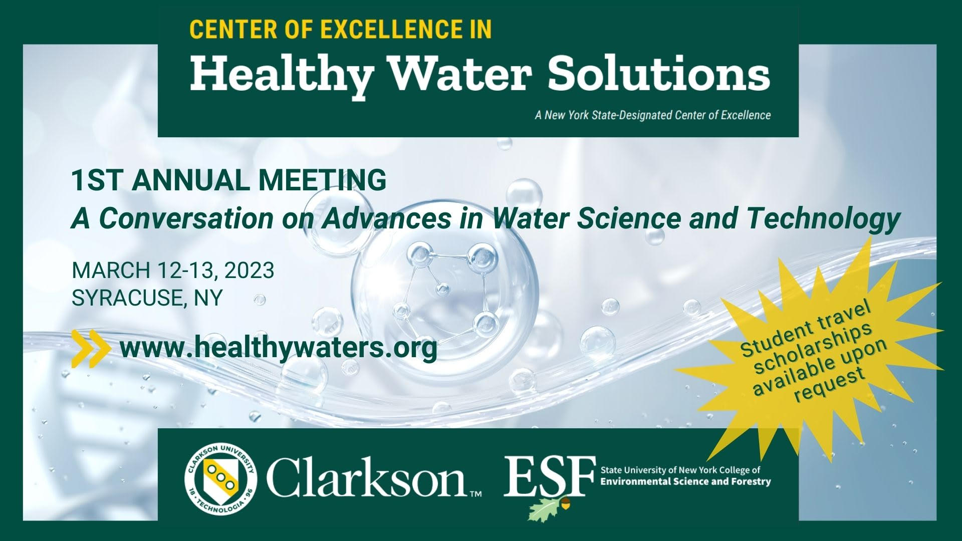 Call for Water Related Posters and Meeting Attendees