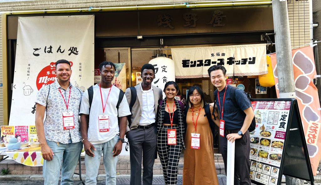 Olaoluwa Ogunleye and others at International Congress on Industrial and Applied Mathematics (ICIAM 2023) in Tokyo, Japan