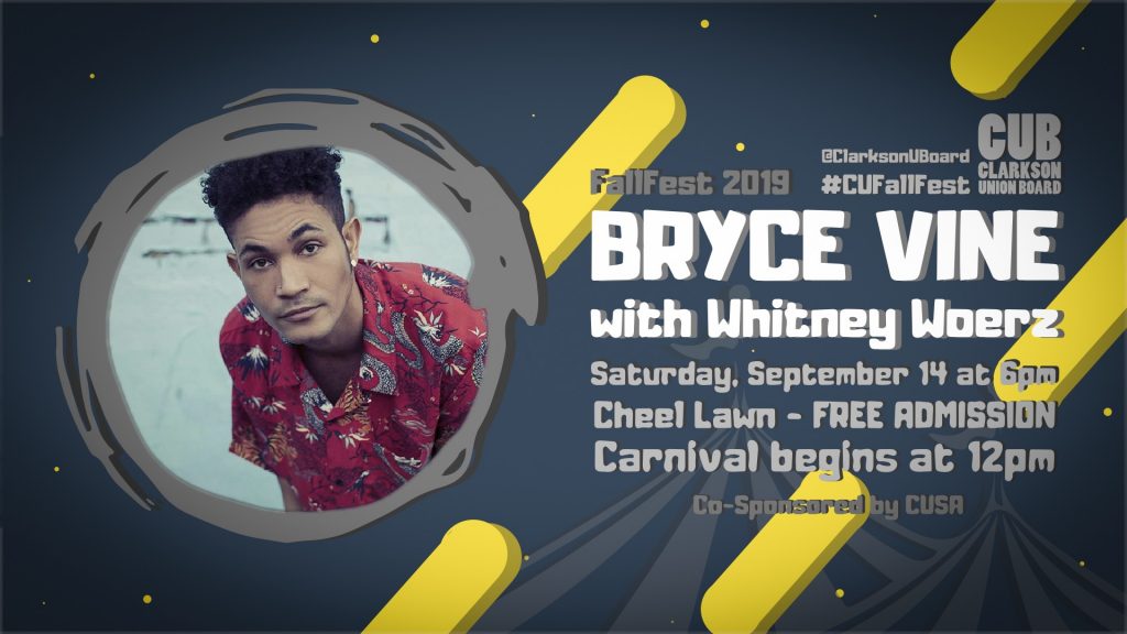 Bryce Vine flyer; all information is in text within the email.