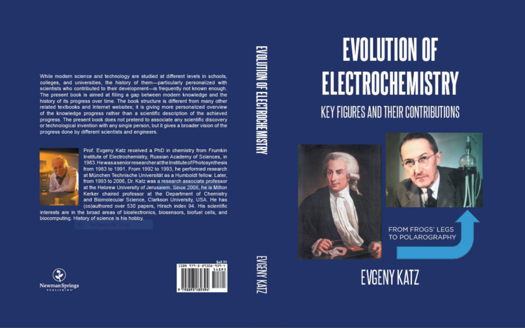 Front and back cover of Evolution of Electrochemistry - Key Figures and their Contributions