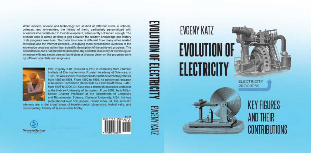 Front and back cover, Evolution of Electricity - Key Figures and their Contributions
