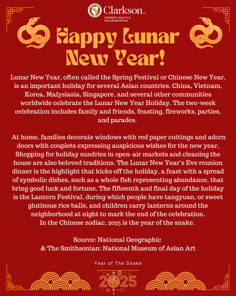 Info poster, Lunar New Year.
