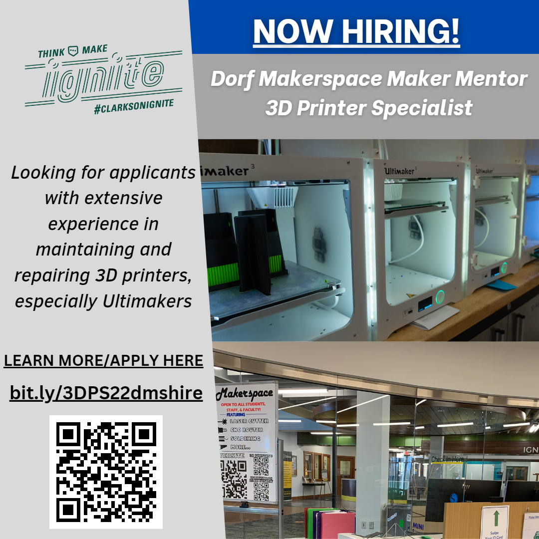 Dorf Makerspace Maker Mentor 3D Printer Specialist