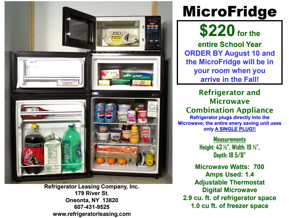 MicroFridge Rentals for Students!