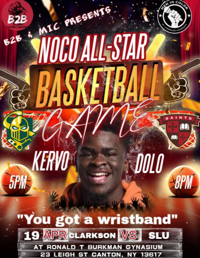 Event poster, NoCo All Star Basketball