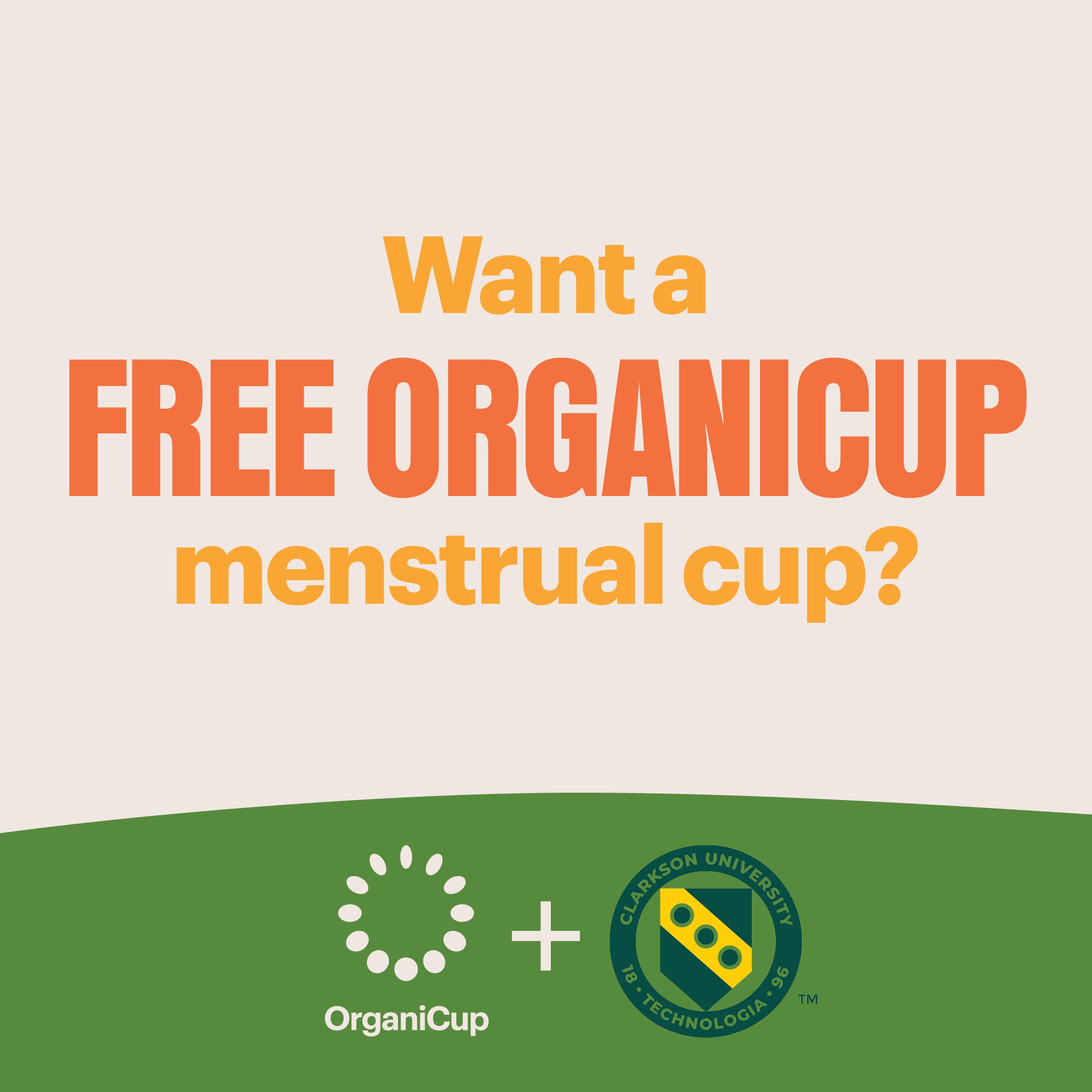 Get a FREE Reusable Menstrual Cup NOW until April 4th!