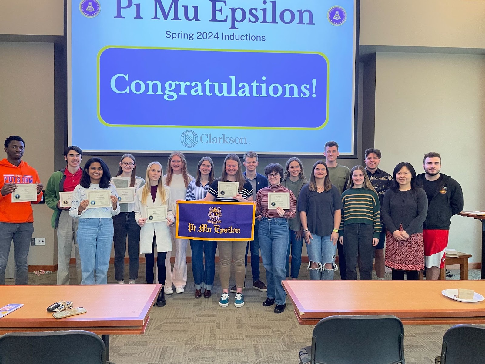 PME New York Omicron chapter: spring 2024 Inductees, chapter offices, and advisor