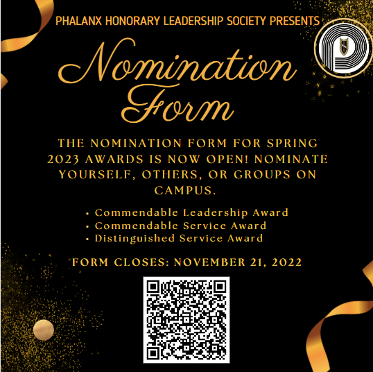 Clarkson University Phalanx Award Nominations NOW OPEN