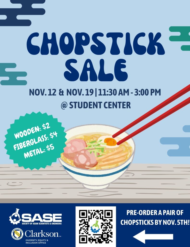 Event Poster, SASE Chopstick sale