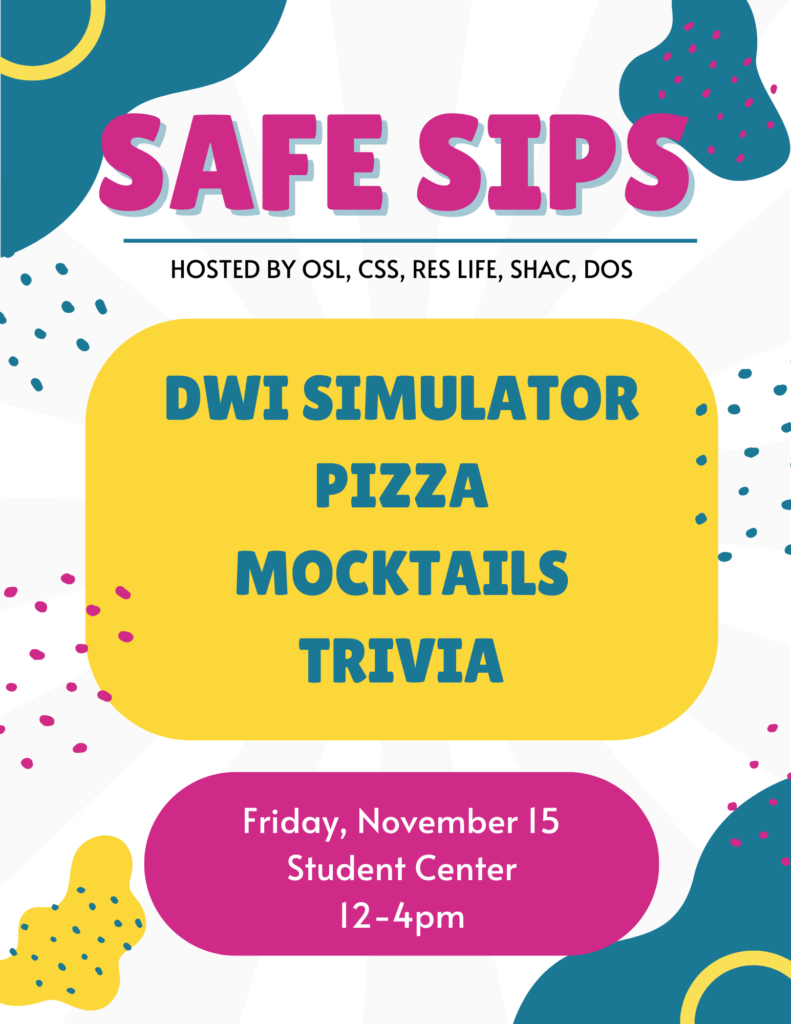 Event Poster, Safe Sips