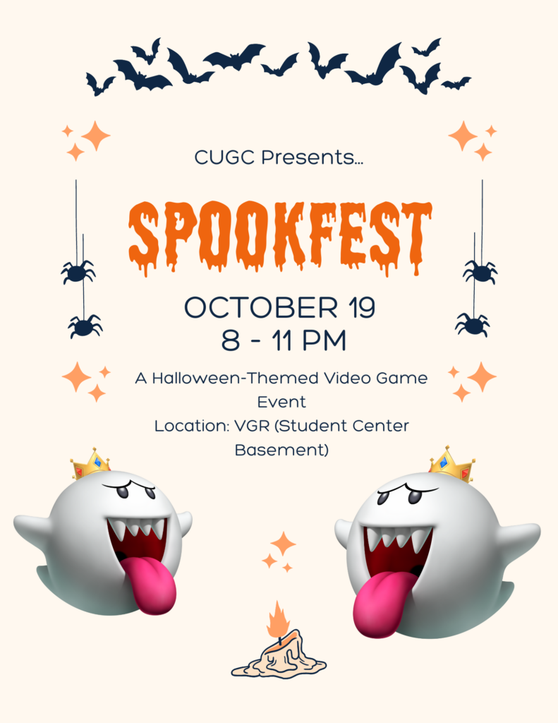 Event poster for CUGC Spookfest