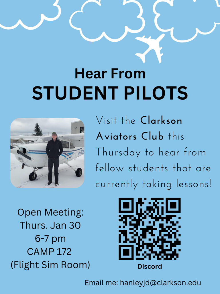 Event Poster, Aviators Club Meeting