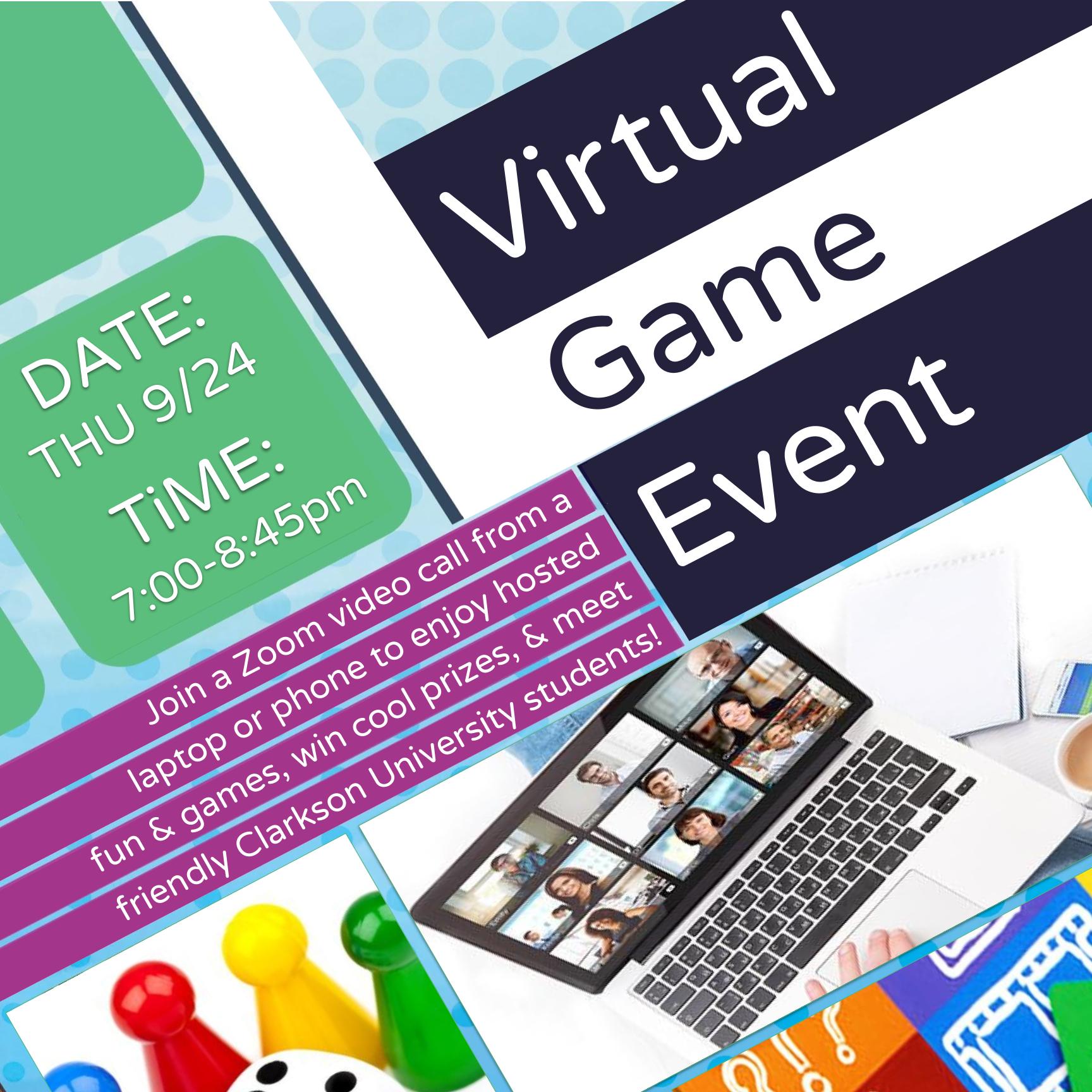 Virtual Game Night TONIGHT 9/24