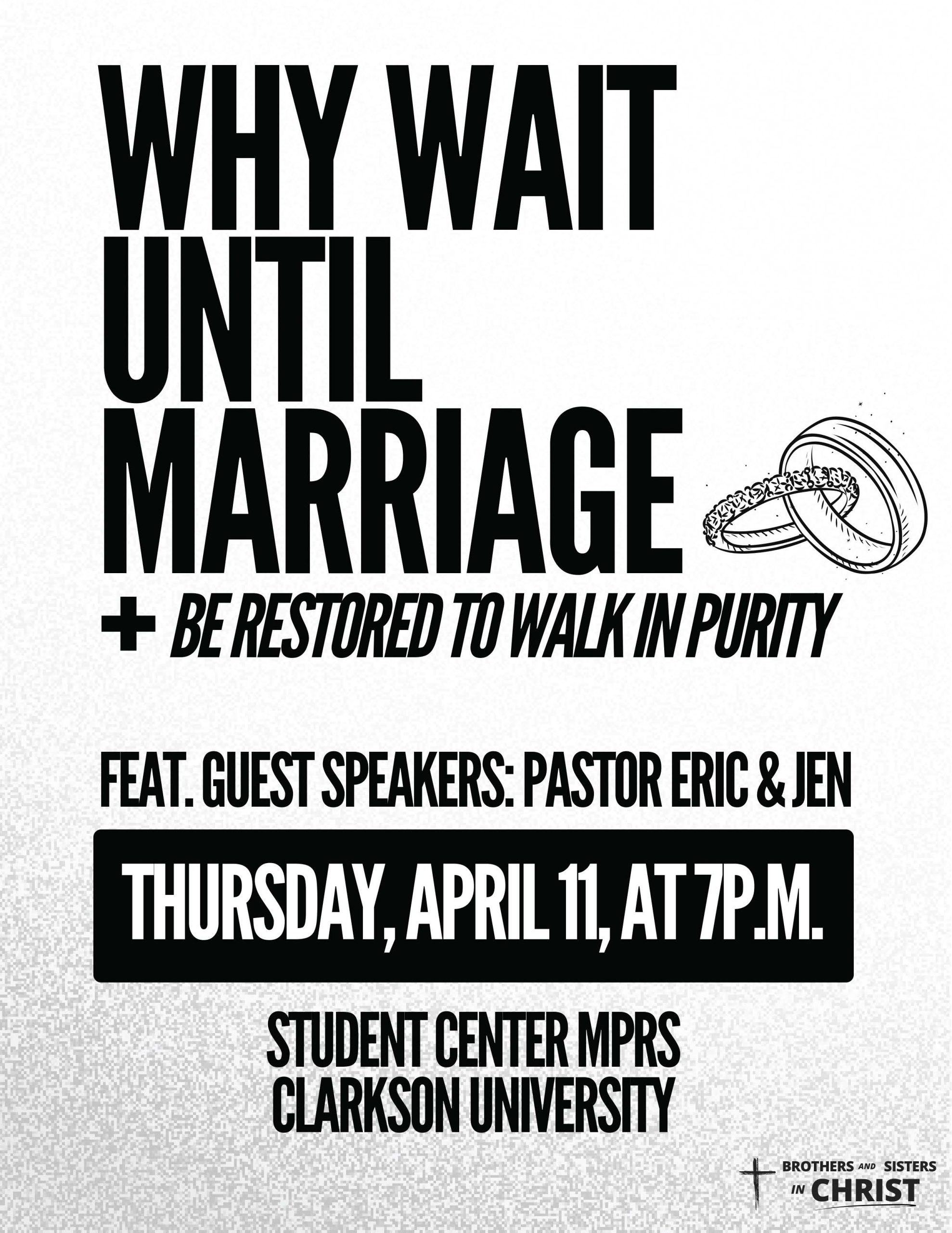 Why Wait Until Marriage + Be Restored to Walk in Purity