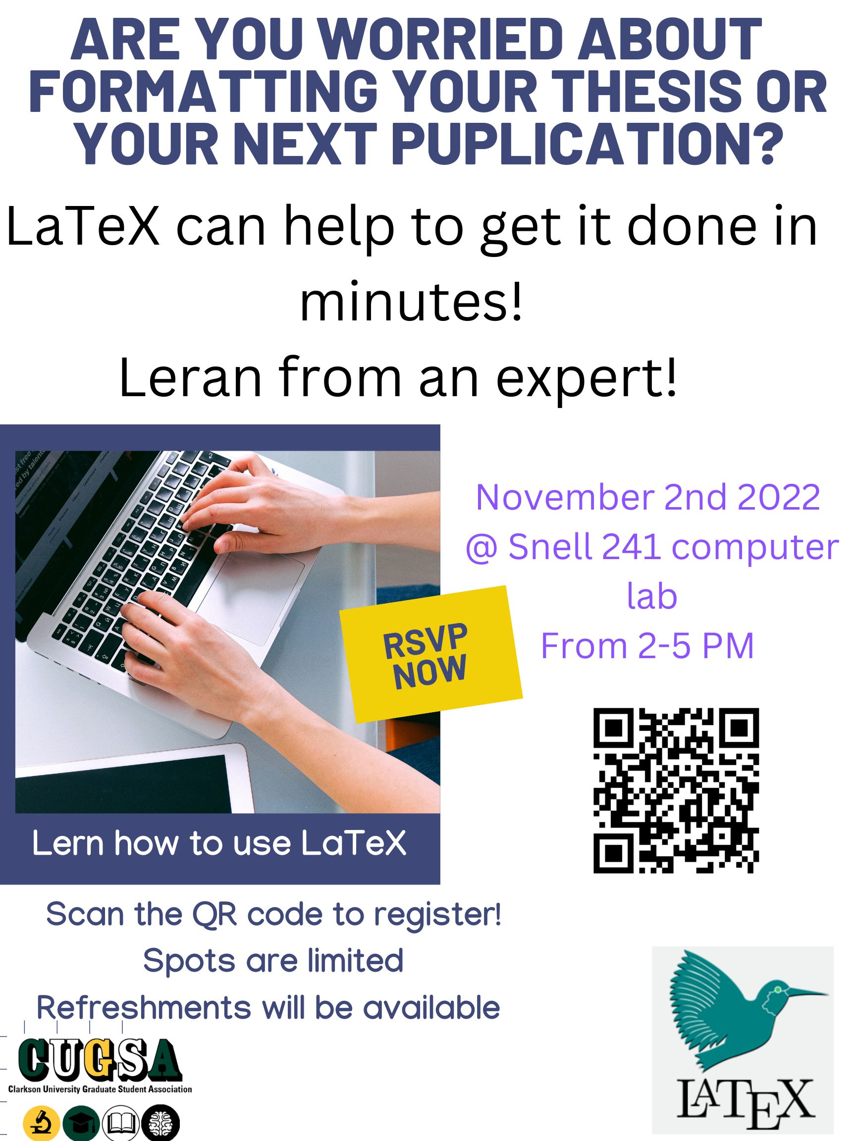 LateX workshop for Graduate Students
