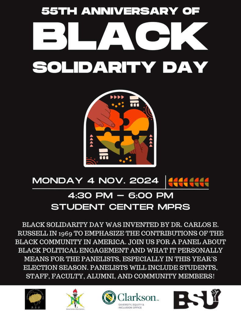 Black Solidarity Day event poster