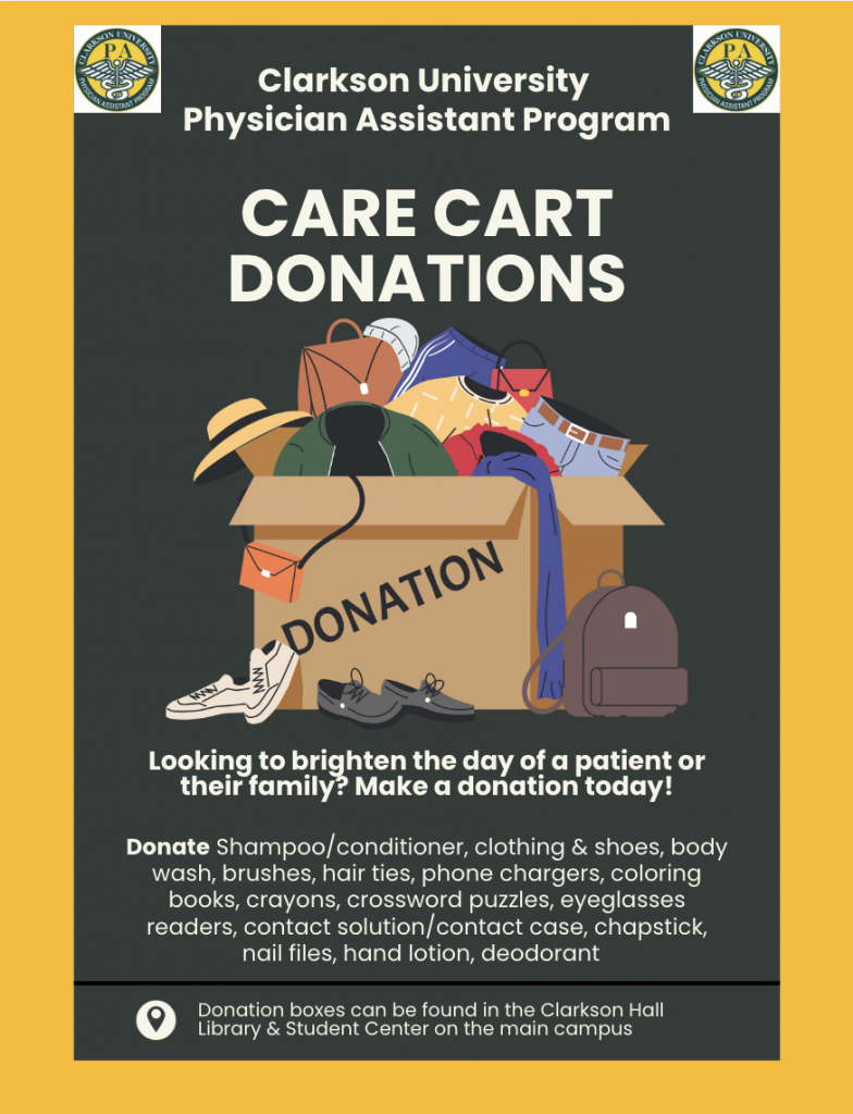 Event poster, Care Cart Donations