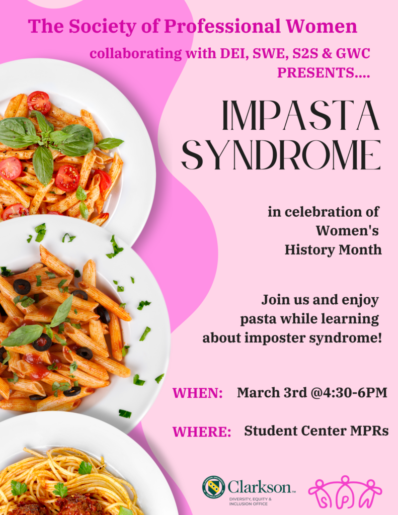 Event poster - Impasta Syndrome