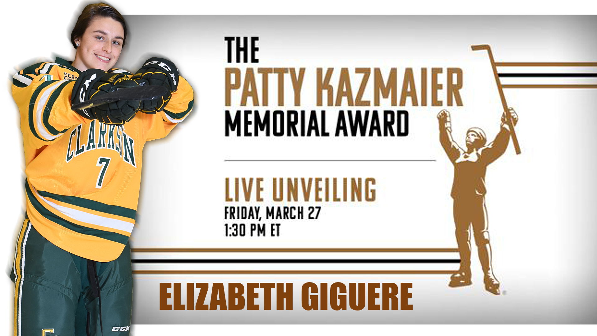 Giguere Finalist for Kazmaier Award to be Announced Live at 1:30 Today