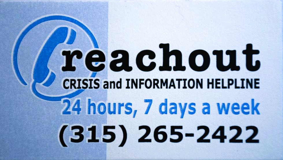 logo
reachout crisis and information helpline
24 hours, 7 days a week
315-265-2422