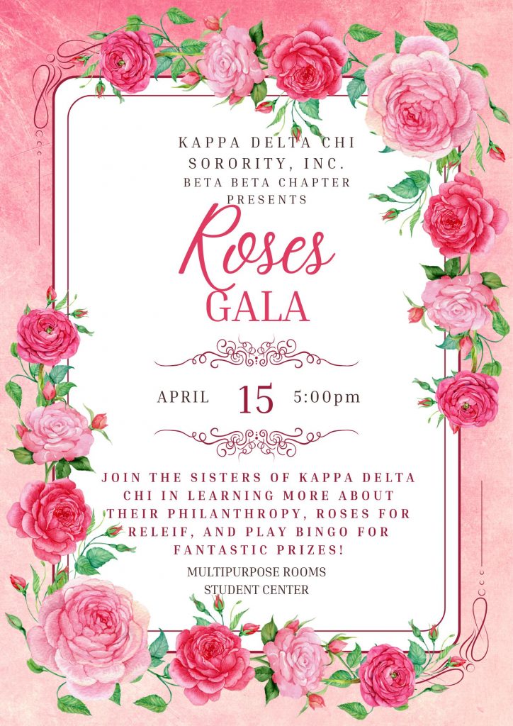 Event poster, Roses Gala