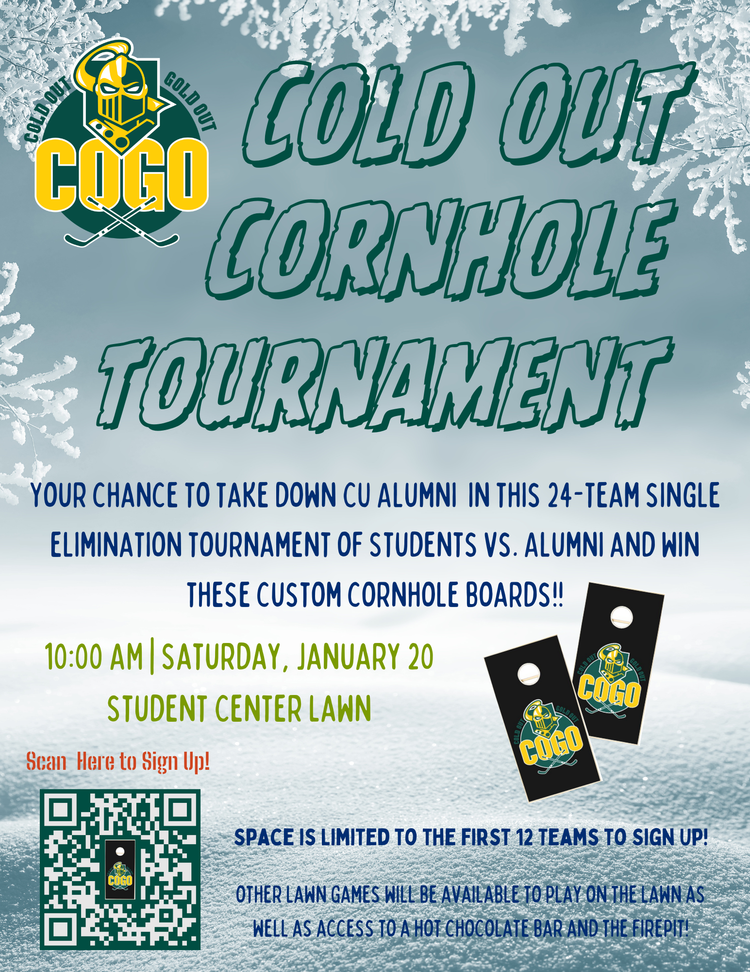 Gear up for Cold Out Gold Out (COGO) Games on Sat., January 20